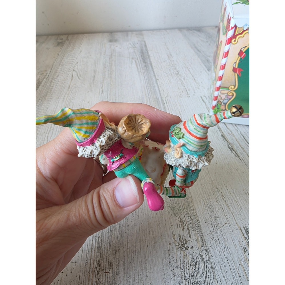 Vintage enesco sandi ziminicki Frosty Mason gingerbread elf North Pole village - Picture 8 of 9